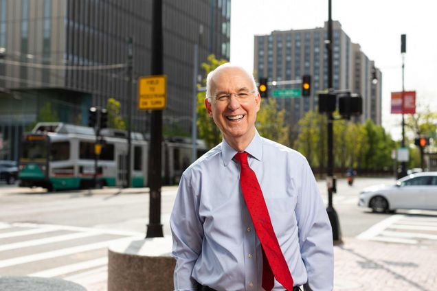 Kenneth Freeman, dean emeritus and professor of the practice at Questrom School of Business, and University vice president and associate provost, has been appointed Interim President starting August 1st until a permanent replacement has been hired. He stands proudly along Commonwealth Avenue with a smile on a sunny day in front of Commonwealth Avenue.